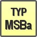 Piktogram - Typ: MSBa